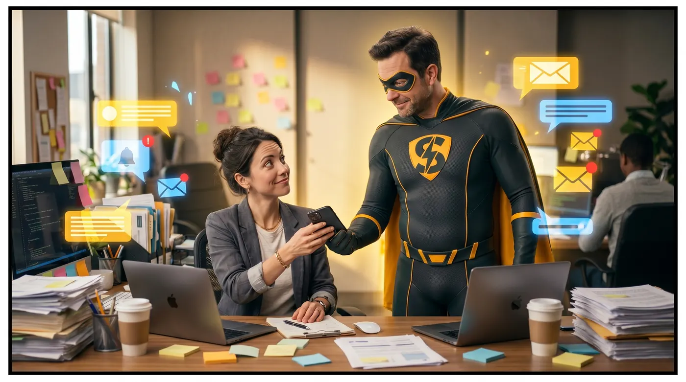 Sidekick helping a founder handle an overloaded workday